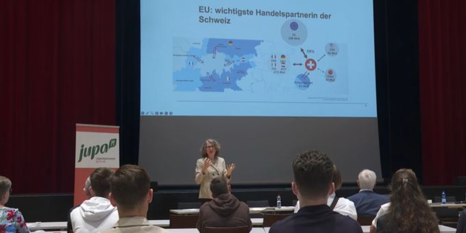 Das Referat von Rita Adam war einer der vielen Höhepunkte des Jugendsessionstags. Gemeinde Degersheim