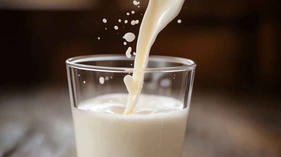 milch im glas