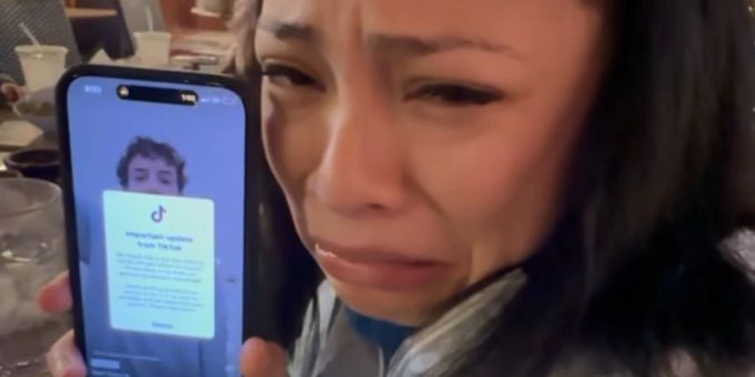 Eine Nutzerin bedauert auf Instagram die Abschaltung der App Tiktok. Tiktok Amerika Bann