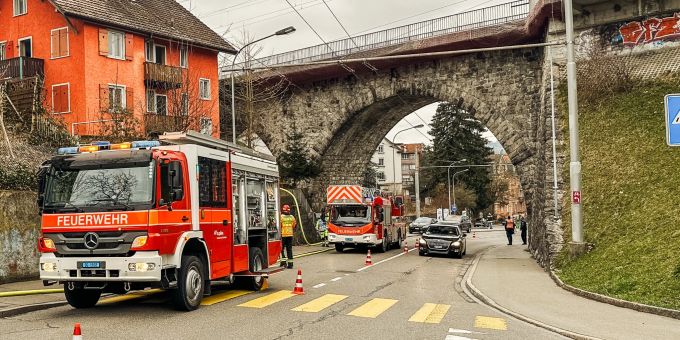 St. Gallen: Brand in Mehrfamilienhaus. St. Gallen