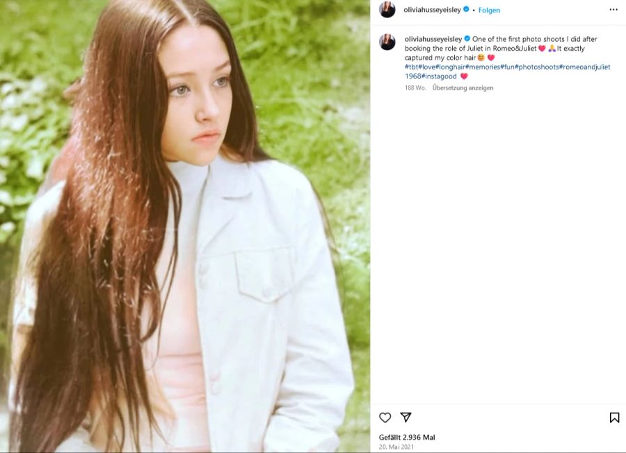 Als Olivia Hussey die Rolle der «Julia» übernahm, war sie erst 15 Jahre alt.