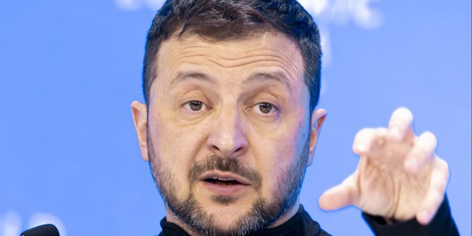 Der ukrainische Präsident Wolodymyr Selenskyj rief Europa beim WEF zu mehr Zusammenarbeit auf. WEF Selenski