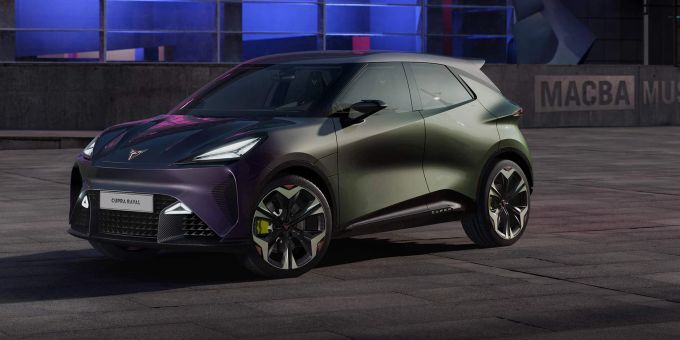 Konkurrenz aus dem eigenen Hause: Der Cupra Raval ist eng mit dem kommenden Epiq verwandt. Cupra Raval