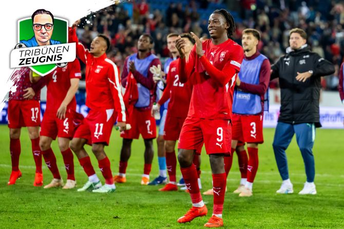 Schweizer Nati Tribünenzeugnis