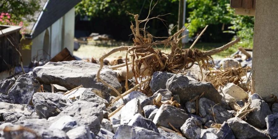 Vor rund zehn Tagen traf ein heftiges Unwetter Brienz BE.