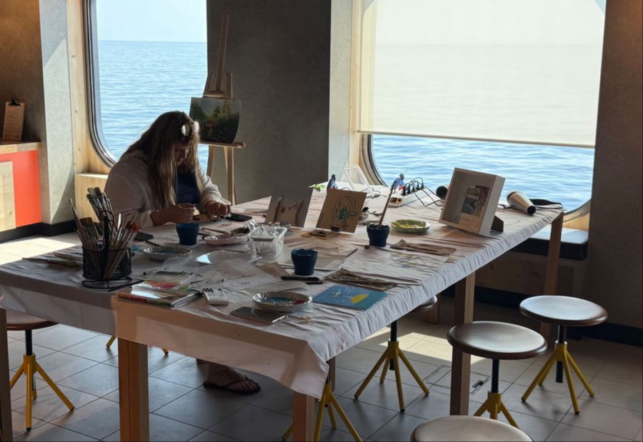 Pure Entschleunigung: Malkurse mit Blick aufs Meer.