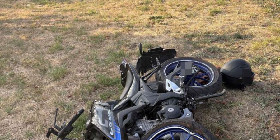 Auf diesem Motorrad war die 18-Jährige unterwegs.