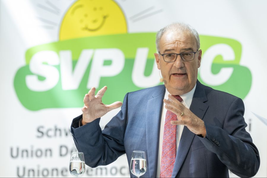 Die SVP ist im politischen System der Schweiz längst verankert und hat zwei Bundesräte. Hier Guy Parmelin.