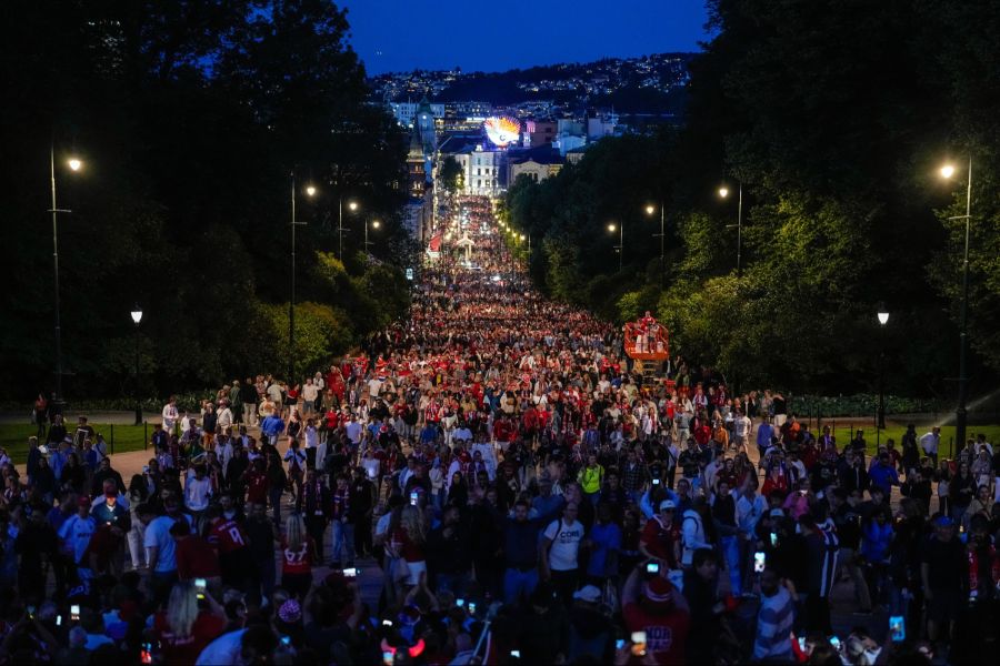 Grosse Partystimmung in Oslo.
