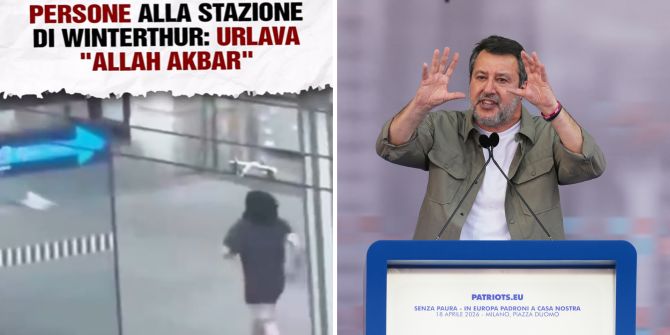 Matteo Salvini Winterthur Terror