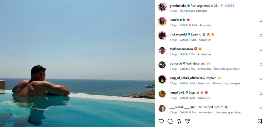 Für Xhaka heisst es vor der nächsten Saison: Batterien aufladen.
