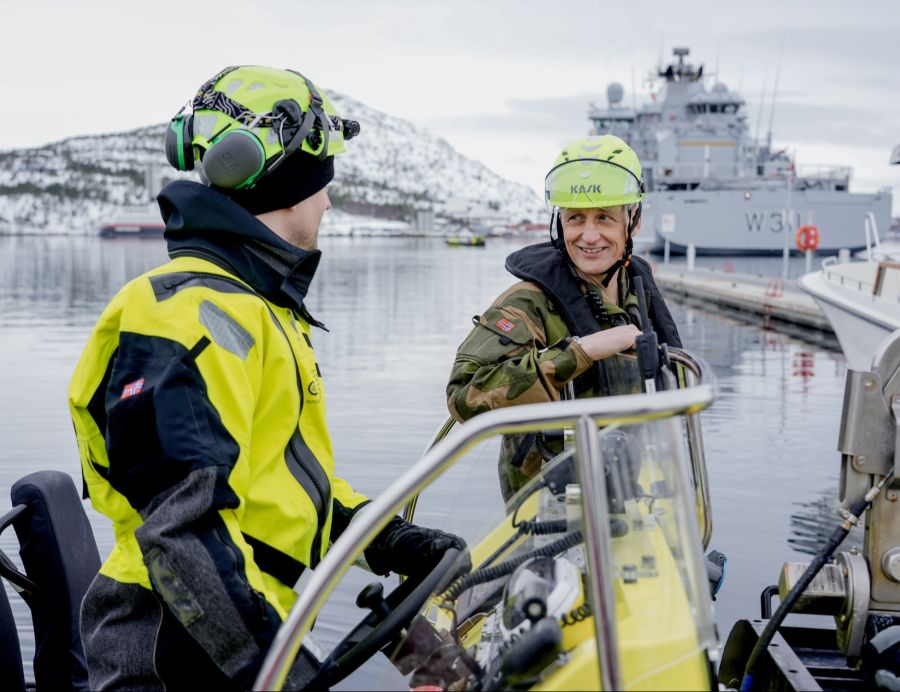 Eirik Kristoffersen (rechts) ist Chef der norwegischen Streitkräfte.