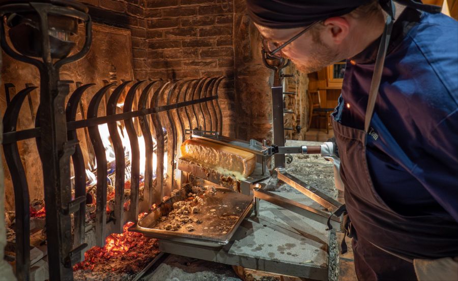 Kamin Raclette Landhaus Liebfeld
