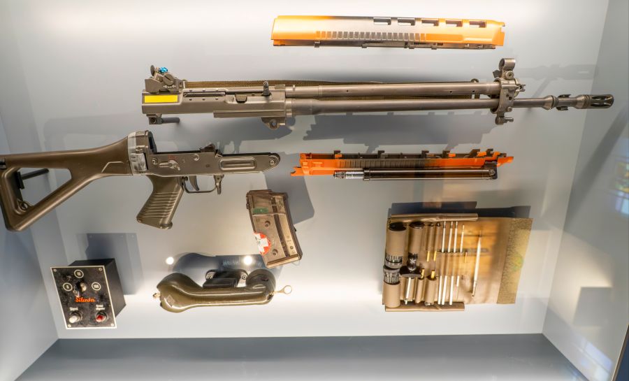 Waffen Vitrine Museum Schützen