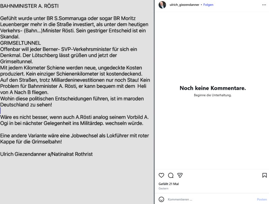 Ulrich Giezendanner Albert Rösti