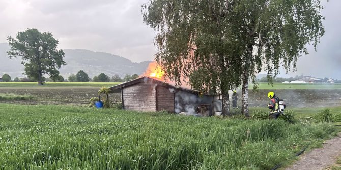 Altstätten Schrebergartenbrand