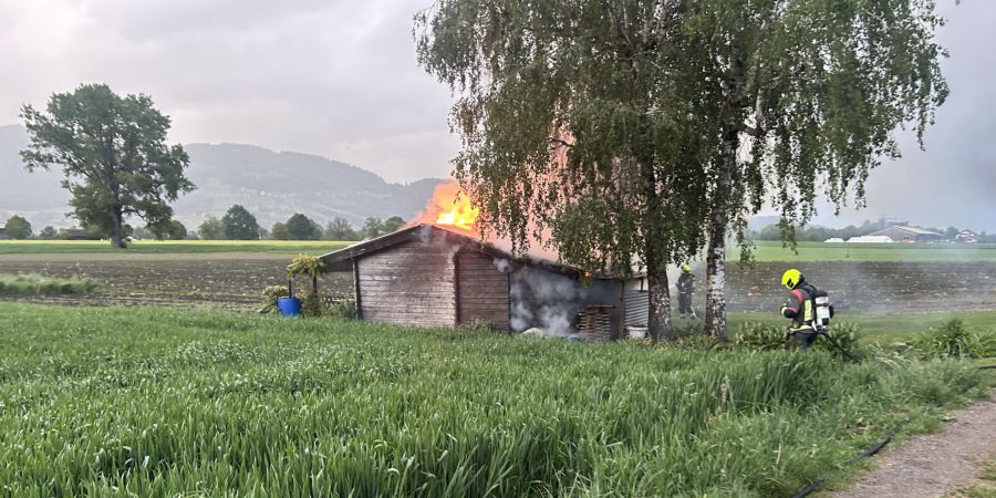 Altstätten Schrebergartenbrand