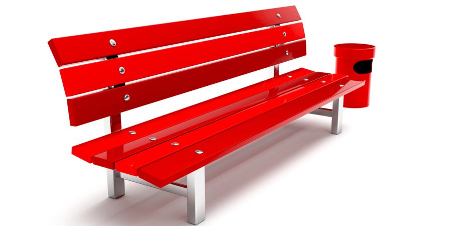 Sitzbank rot Bänkli