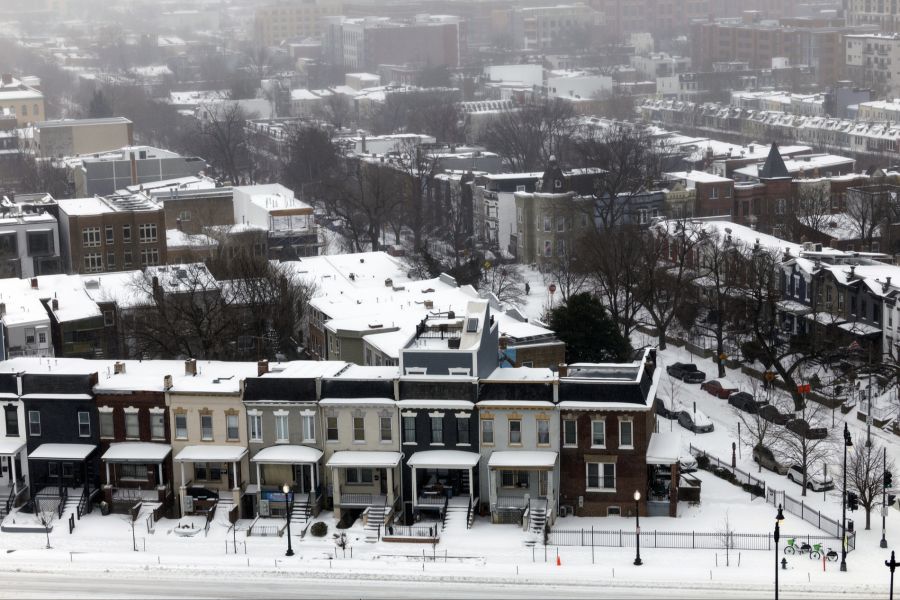 Auch die US-Hauptstadt Washington D.C. wurde vom Schnee-Sturm heimgesucht.