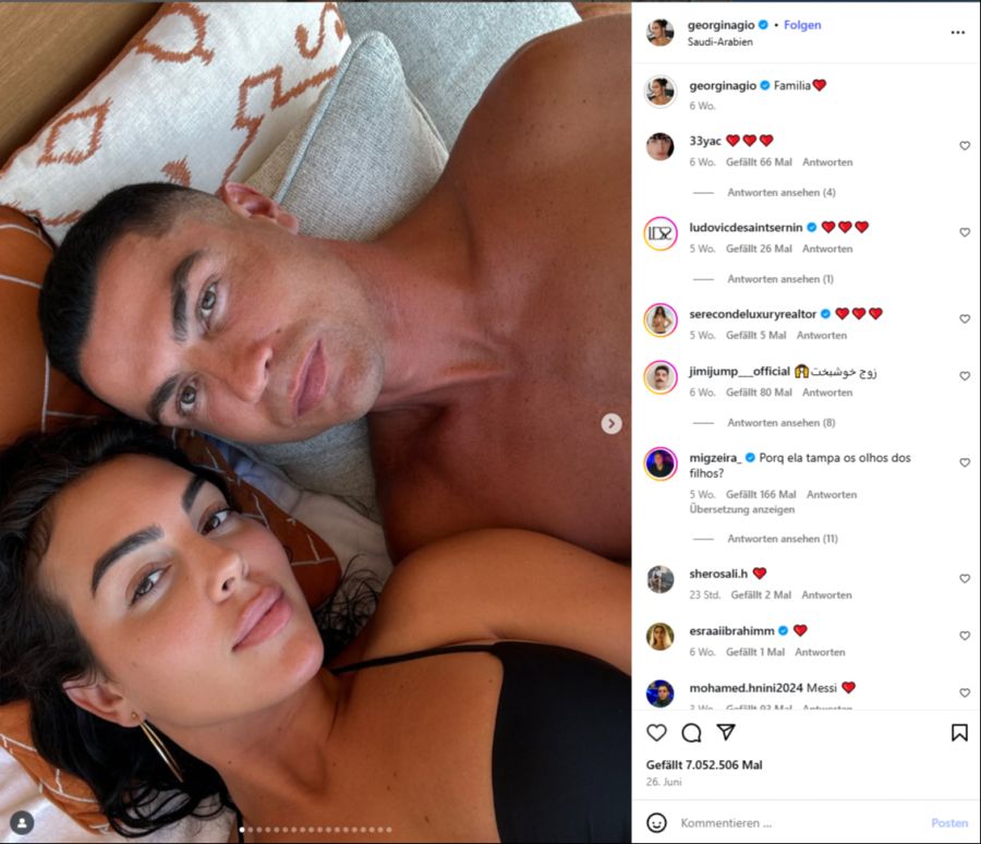 Cristiano Ronaldo und Georgina Rodríguez haben sich verlobt.