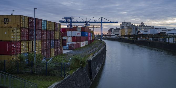 Container am Hafen