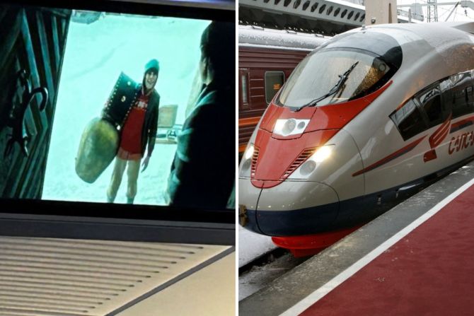 Schellen-Ursli russischer Zug