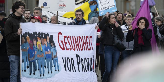 Grossdemo Pflegepersonal