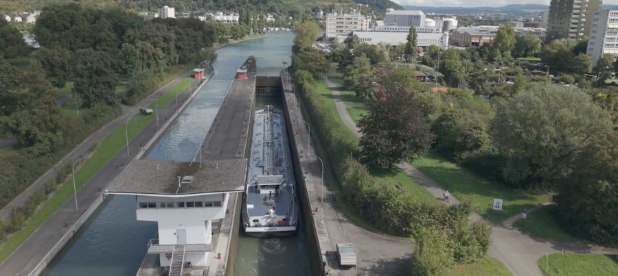 Schleuse bei Basel