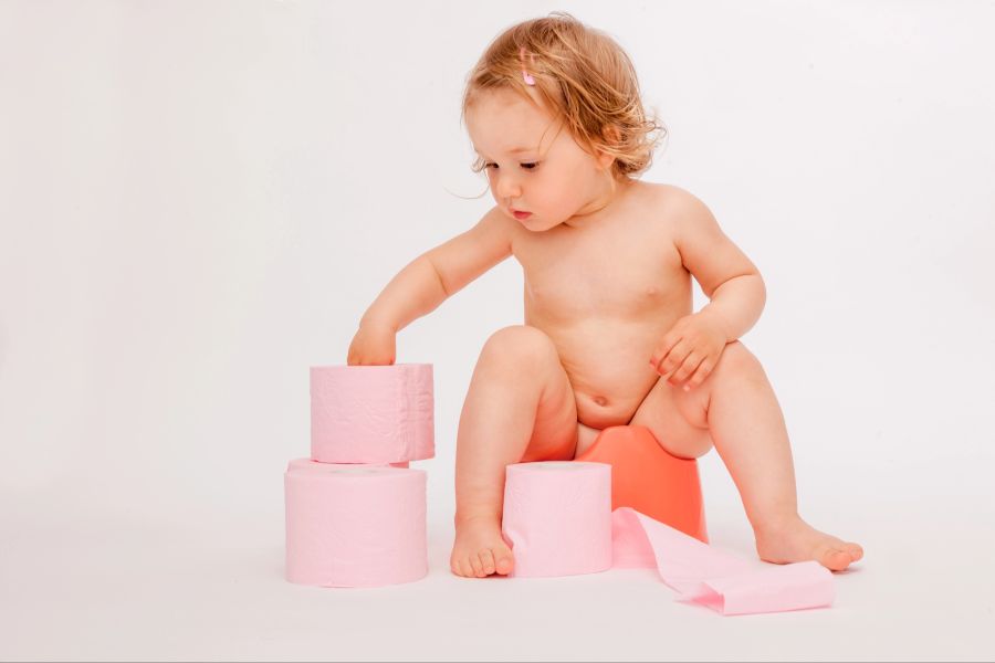 Baby Toilettenpapier Topf rosa
