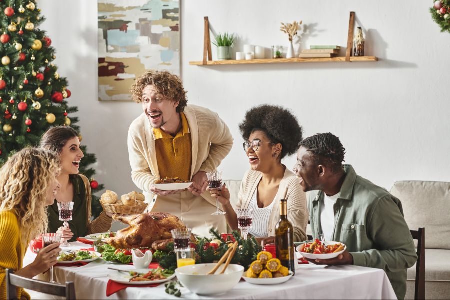Festmahl Tisch interkulturell Weihnachten