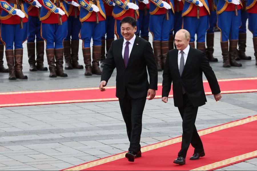 Wladimir Putin besucht die Mongolei.