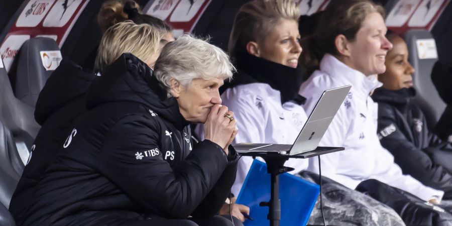 Für Nati-Trainerin Pia Sundhage und ihr Team geht es am Dienstag gegen England weiter.