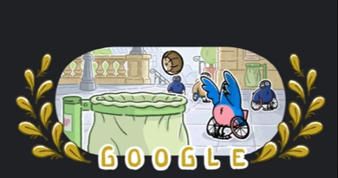 Paralympics: Auch bei Google steht heute alles im Zeichen der Wettbewerbe im Rollstuhlbasketball. paralympics