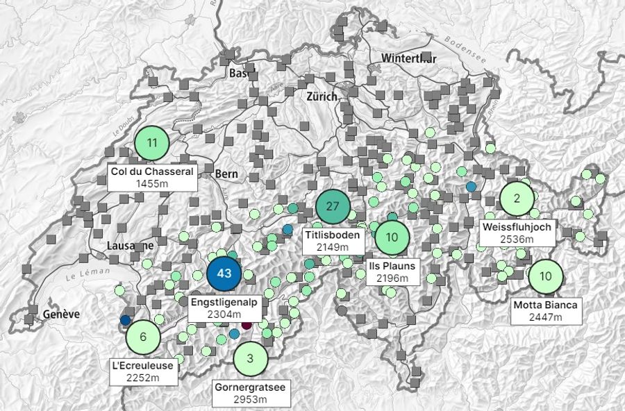 Auf der Engstligenalp hat es vergangene Nacht 43 Zentimeter Neuschnee gegeben.