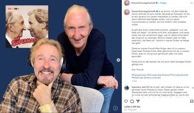 Thomas Gottschalk will sich den Mund nicht verbieten lassen. Thomas Gottschalk