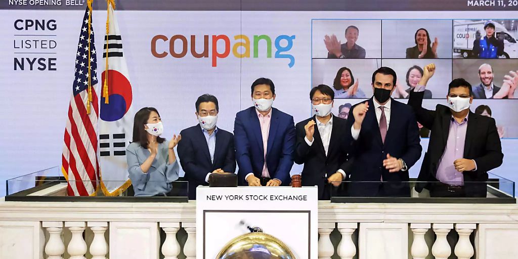 Südkoreas Onlinehändler Coupang bei Börsengang 109 Milliarden wert