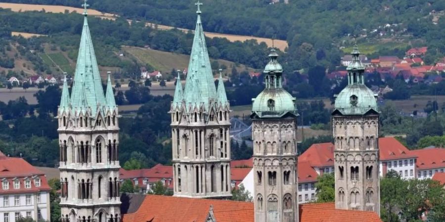 Die Unesco-Welterbestätte Naumburger Dom soll am 1. Juni wieder öffnen. Foto: Hendrik Schmidt/Archiv/dpa