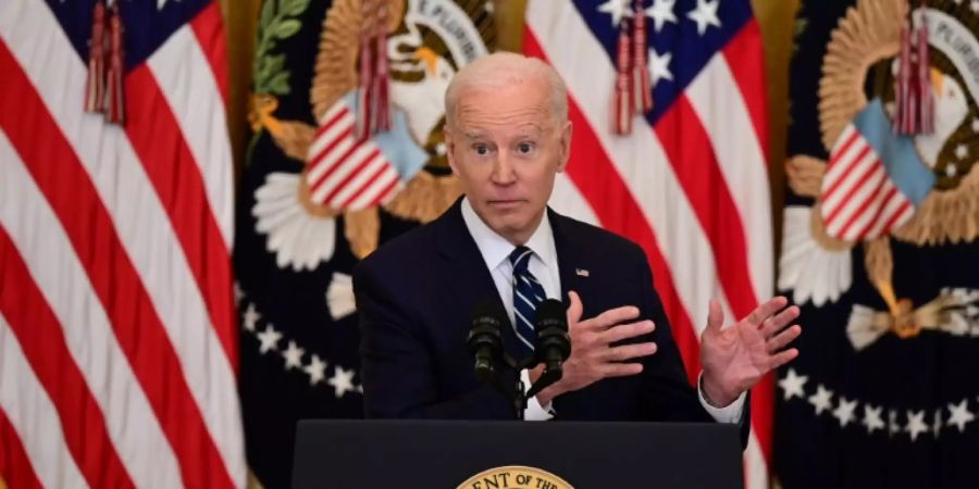 US-Präsident Joe Biden bei seiner Pressekonferenz