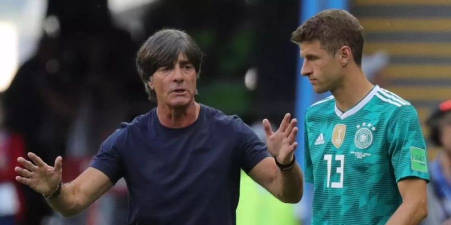 Am 19. Mai wird Joachim Löw seinen EM-Kader bekanntgeben. Einem Medienbericht zufolge soll auch Thomas Müller nominiert werden. Foto: Christian Charisius/dpa/Archiv