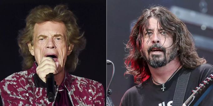 Dave Grohl Half Mick Jagger Bei Neuem Song