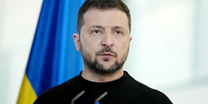 Ukraine-Präsident Selenskyj bei einer Pressekonferenz im Mai. selenskyj