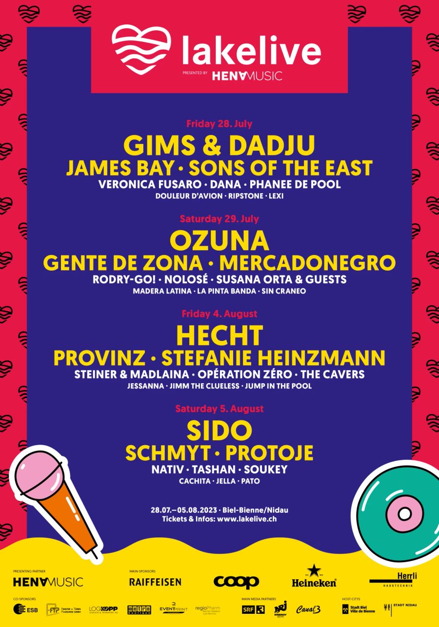 Line-Up Lakelive Festival