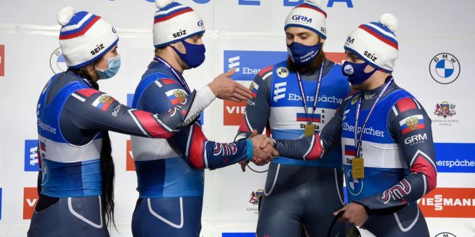 Russische Rodler bleiben auch kommende Saison wegen des Krieges gesperrt. Russische Rodler bleiben auch kommende Saison wegen des Krieges gesperrt.