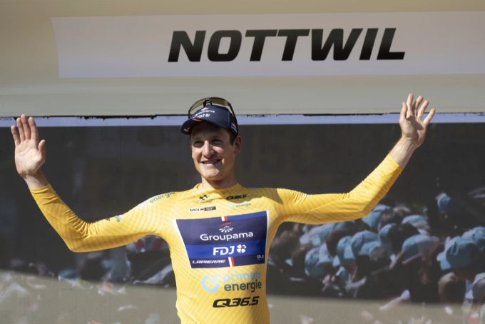 Mit dem Sieg im Zeitfahren sichert sich Stefan Küng an der Tour de Suisse das Leadertrikot. Stefan Küng