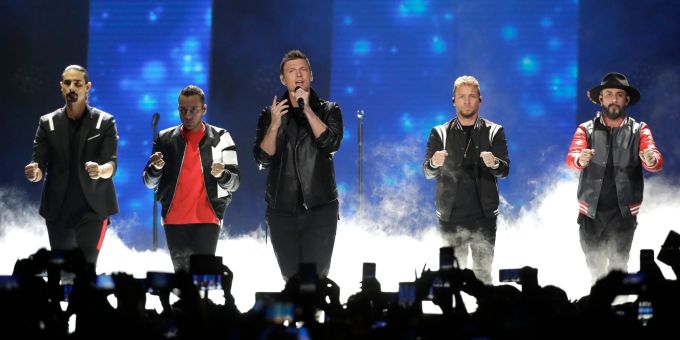 Die Backstreet Boys treten immer noch auf, wie hier 2018 in Nashville. Die Backstreet Boys treten immer noch auf, wie hier 2018 in Nashville.
