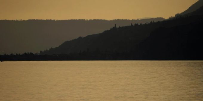 Der Wasserstand am Gardasee ist derzeit sehr tief. garda