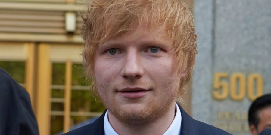 Ed Sheeran vor dem Gerichtsgebäude in New York.