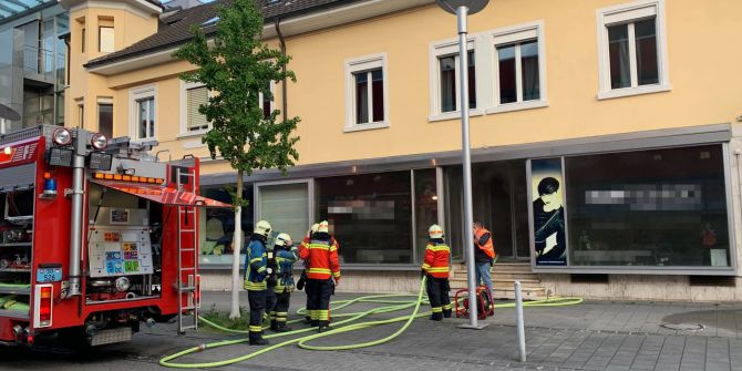 Brand in Coiffeurgeschäft