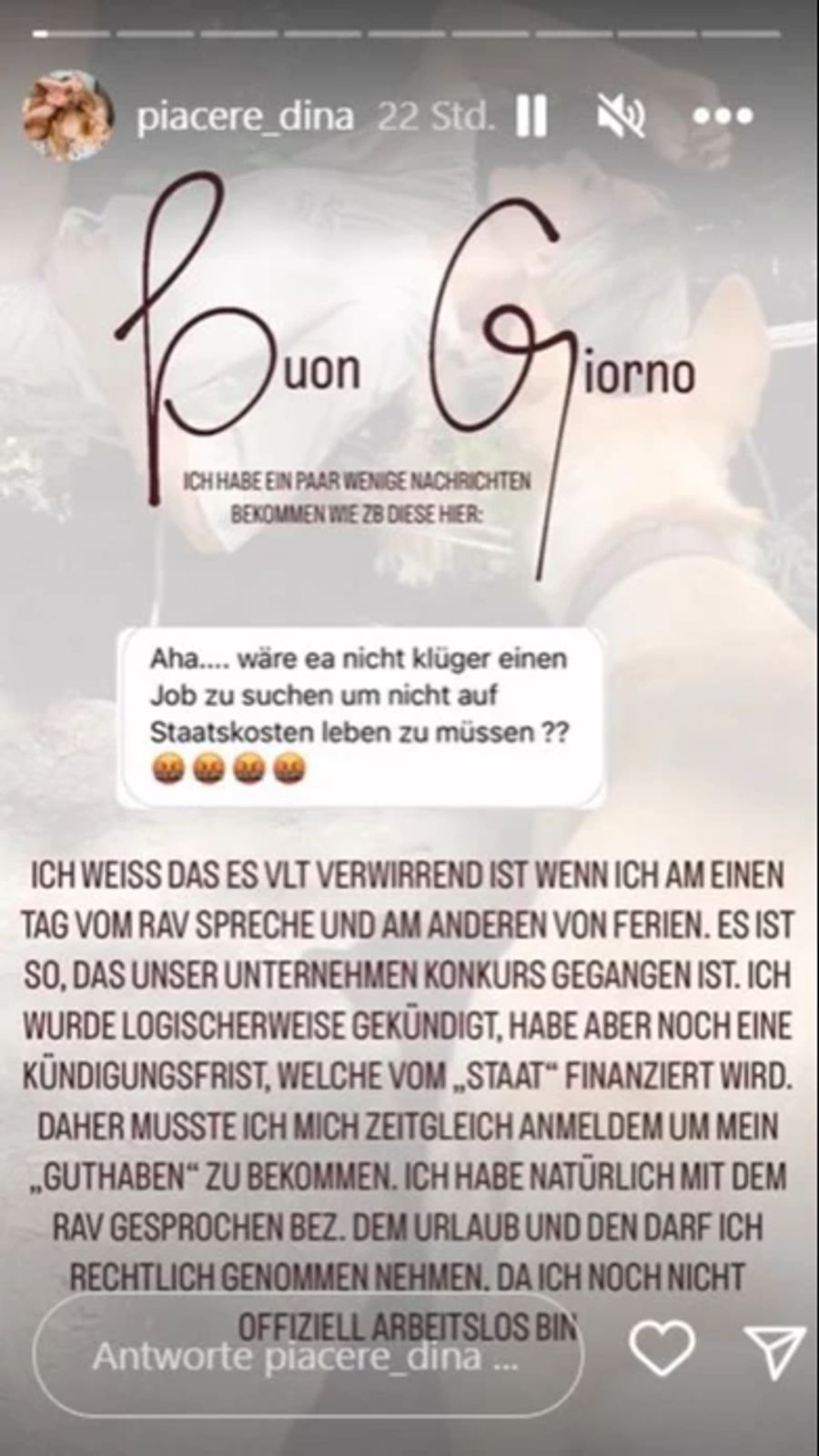 Dina Rossi wehrt sich gegen Vorwürfe.