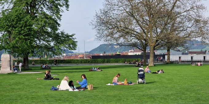 Normalerweise gibt es öffentliche Toiletten auf der Grossen Schanze in Bern – zurzeit stehen dort jedoch keine. grosse schanze